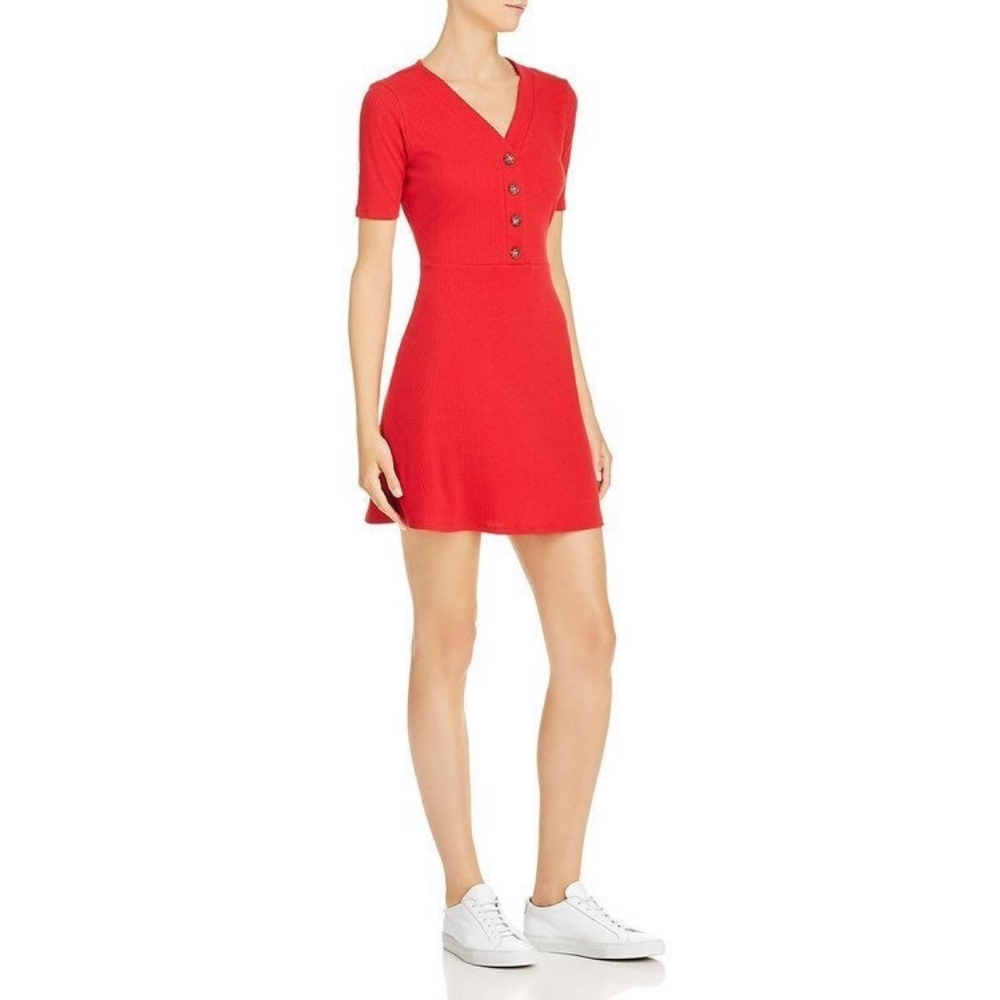 Red summer dress
